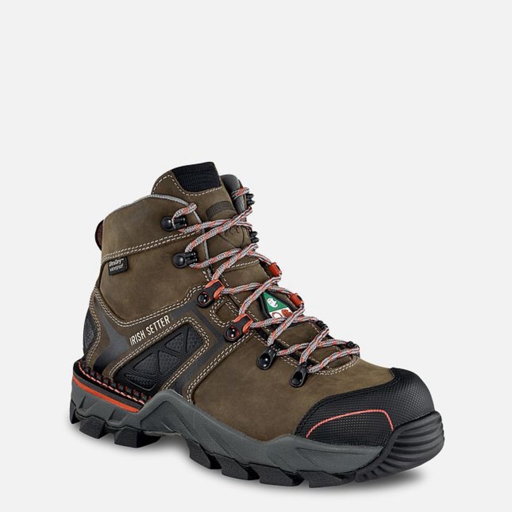 Irish Setter Men's Rugged Brown and Black Boots